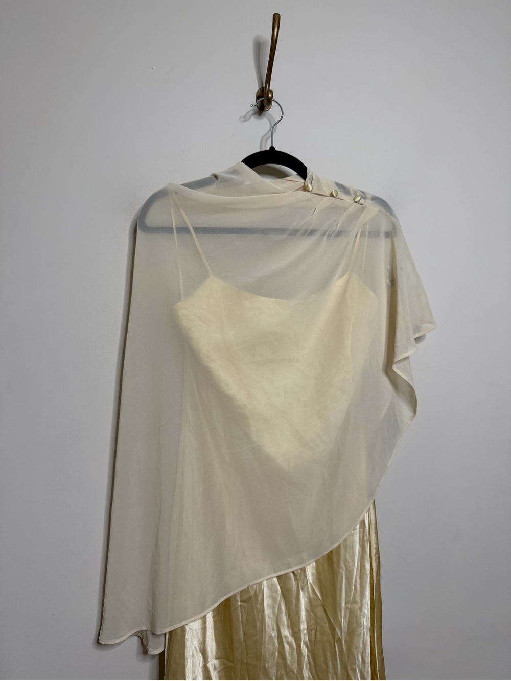 Reformation Lilibeth Silk Dress in Blonde - Picture 7 of 12